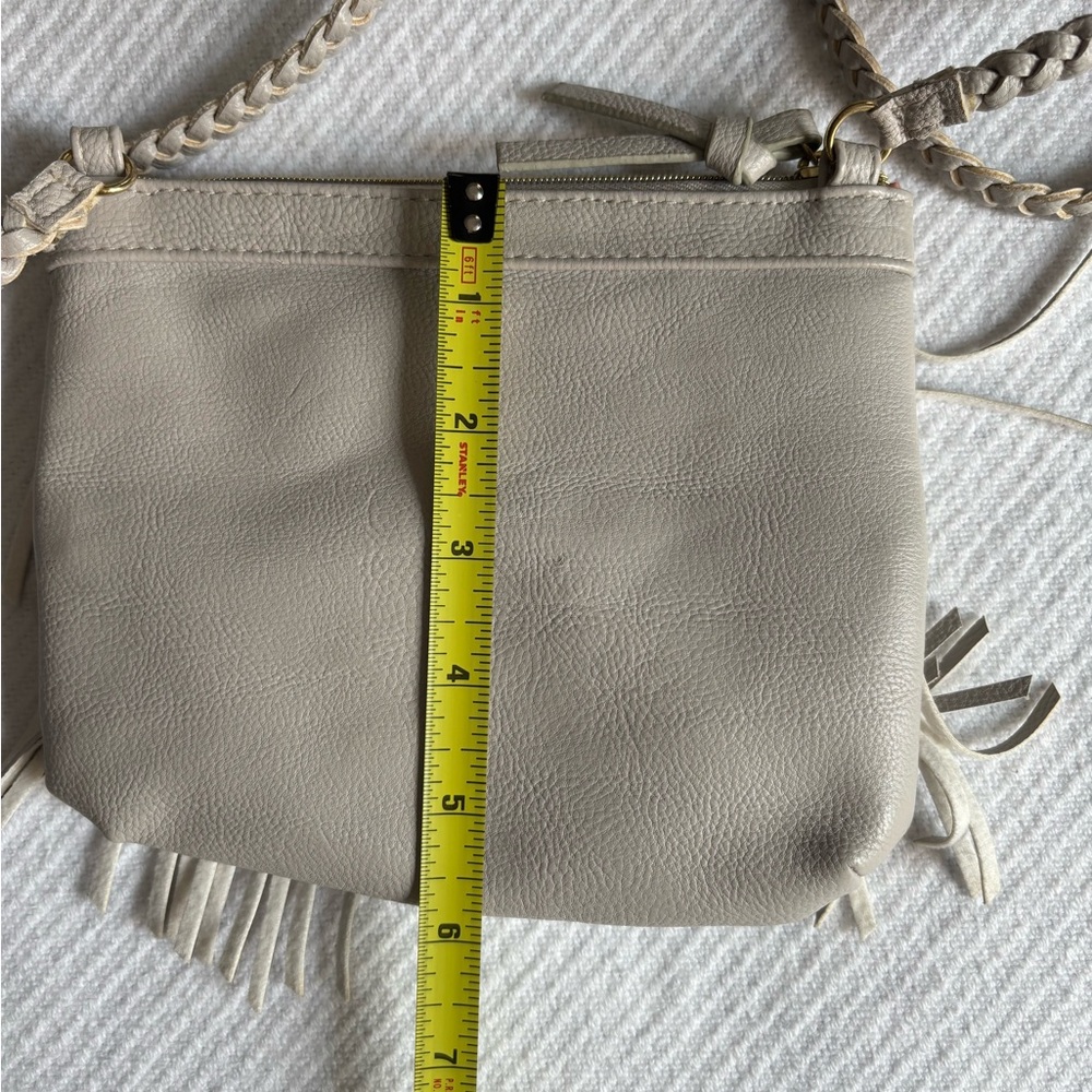 H&M BOHO FRINGE GRAY CROSSBODY - Picture 4 of 6